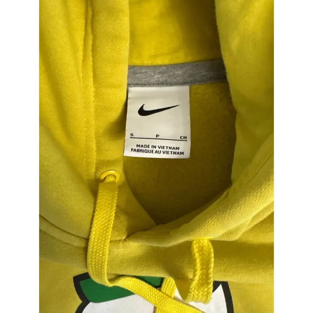 Oregon Ducks Vintage Nike Yellow Duck Logo Hoodie Sweatshirt Men's Size Small‎